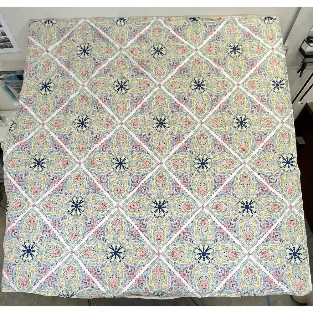 Pottery Barn Caesarea Israel Full/ Queen MultiColor Duvet Cover Set 2 Shams Boho